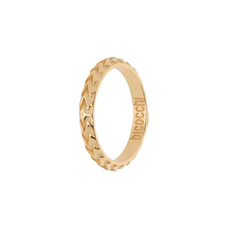 EMANUELE BICOCCHI 24K Gold-Plated Silver Rings Men's Gold-2