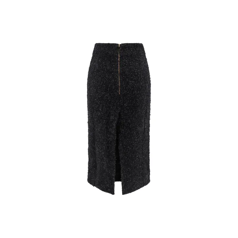 Balenciaga Tweed Midi Skirt-1