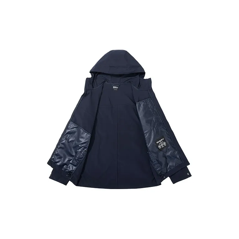 Jack Wolfskin City Outdoor Collection Jackets Coats Men's Navy Blue Comes With Necklace-3