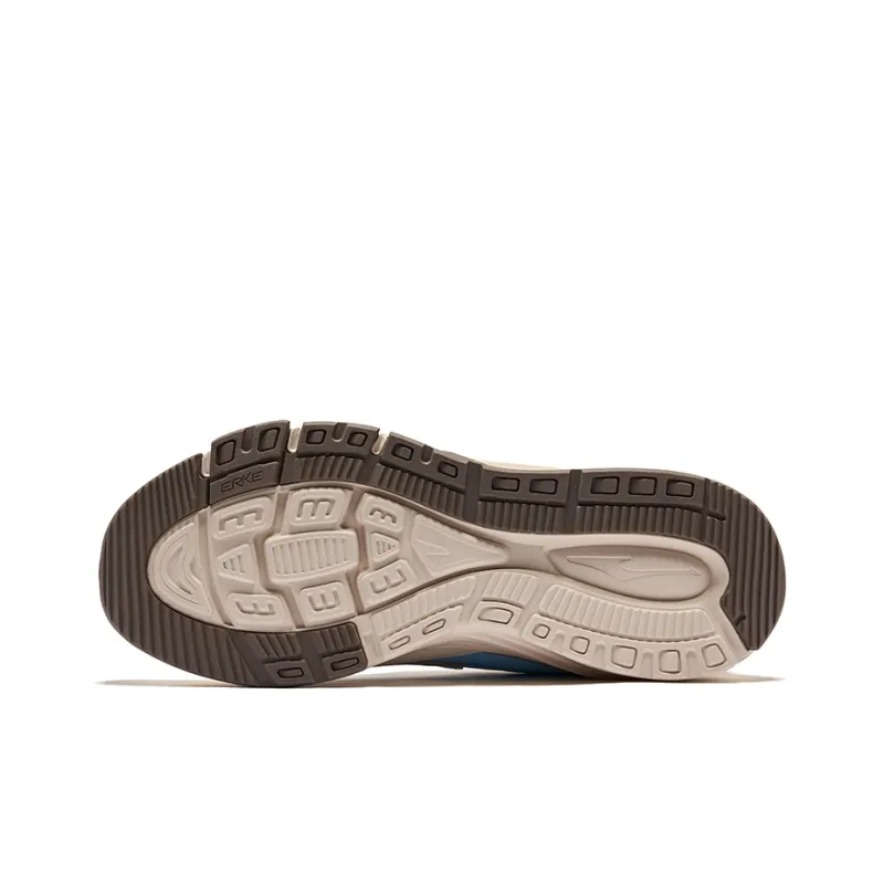 Erke Seal 2 Durable Breathable Low-Top Casual Shoes Men's Egg Cream Gray Warm Mist Gray-3
