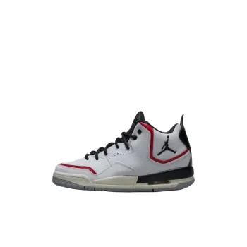 Jordan Courtside 23 Anti Slip Wear Resistant Mid Top Children's Basketball Shoes White Black Red Kids'