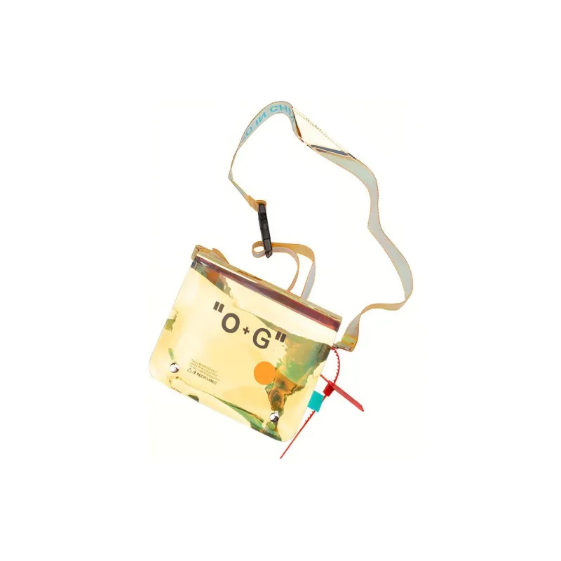 GAONCREW OXY Collaboration PVC Shoulder Bag Crossbody Bag Regular Unisex Yellow Dazzling Color-5