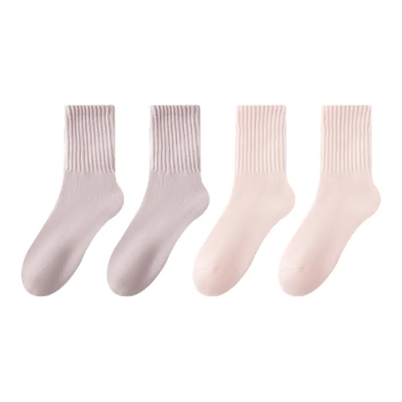 MIIOW Mid Calf Socks Women's 4 Pack-3