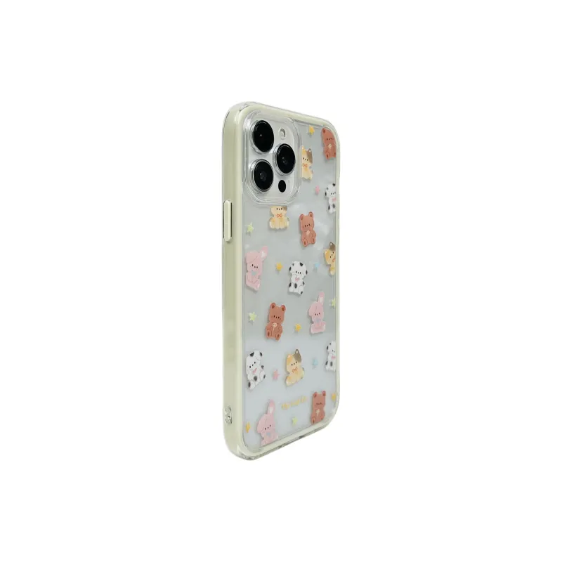 Wei Xin TPU Material 2 in 1 Stars Animal Phone Cases Compatible With IPhone 16/15 Pro Max/Apple 13/14 Pro Max/12-1