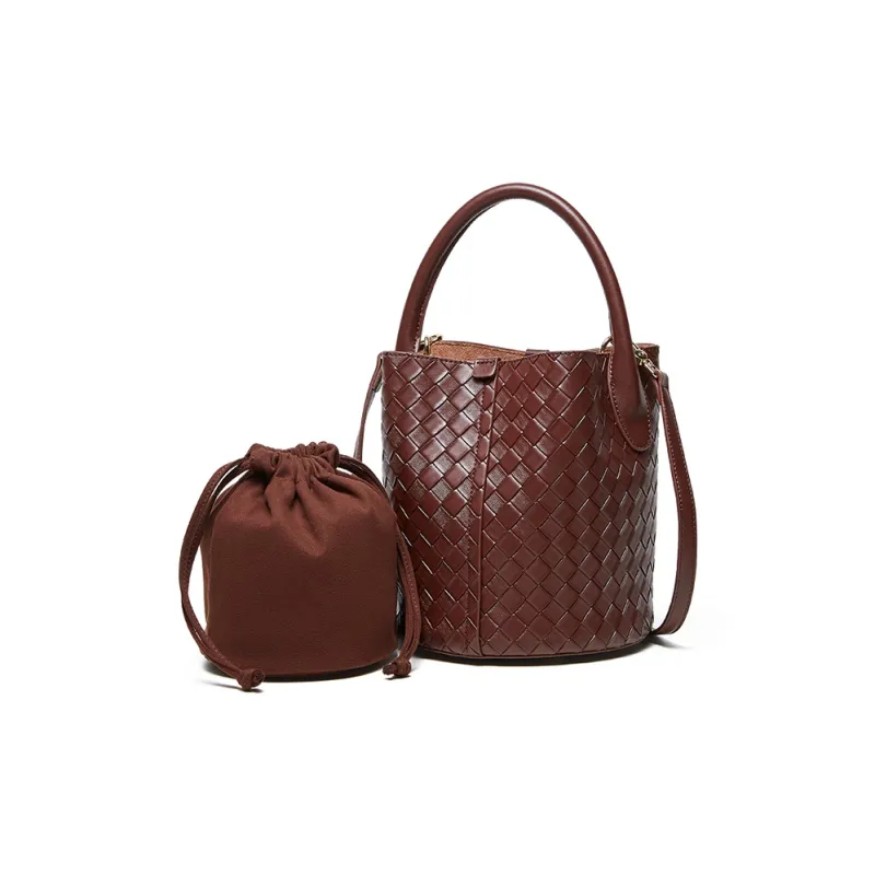 Carnival Keep Cow Leather Bucket Bag, Shoulder Bag, Handbag Regular Women's Multicolor-1