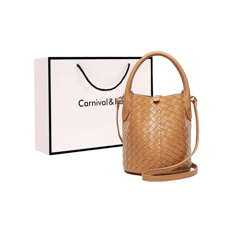 Carnival Keep Cow Leather Bucket Bag, Shoulder Bag, Handbag Regular Women's Multicolor-12
