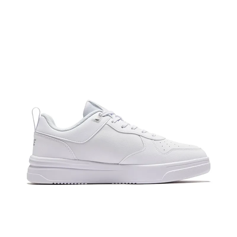 Erke Uninhibited Anti Slip Wear Resistant Low Top Skateboard Shoes Men's Erke White-1