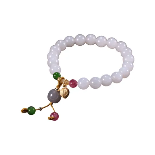 S&A Hetian Jade Bracelets White Jade Women's
