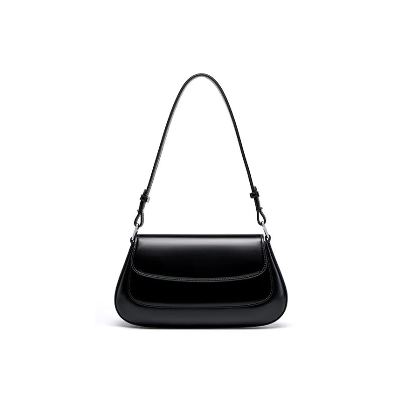 Carnival Keep Cow Leather Shoulder Bag Regular Women's Coffee/Black/Burgundy-5