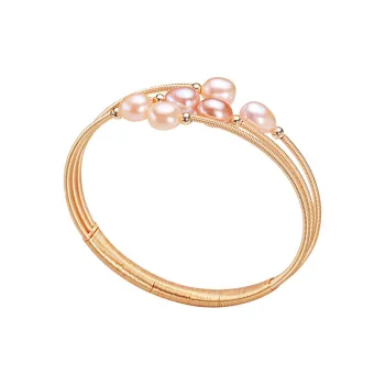 HENGSHENG Freshwater Pearl Bangles Women's