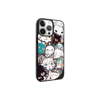 Donglaiye Glass Material Meow Unspoken New Arrival Magnetic Phone Case Compatible With Apple IPhone 14/15/16 Pro/Max
