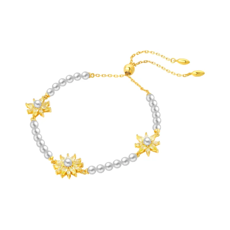 BABYBEI Shell Pearl Gold Versatile Delicate And Niche Design Bracelets Women's-1