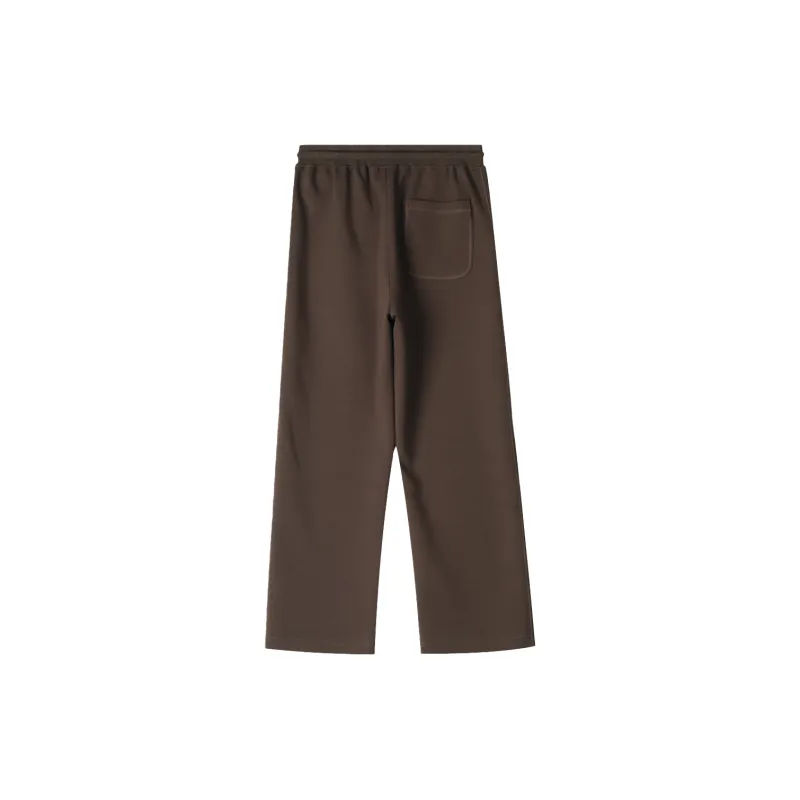 WILD LEADER Casual Pants Unisex Coffee-1