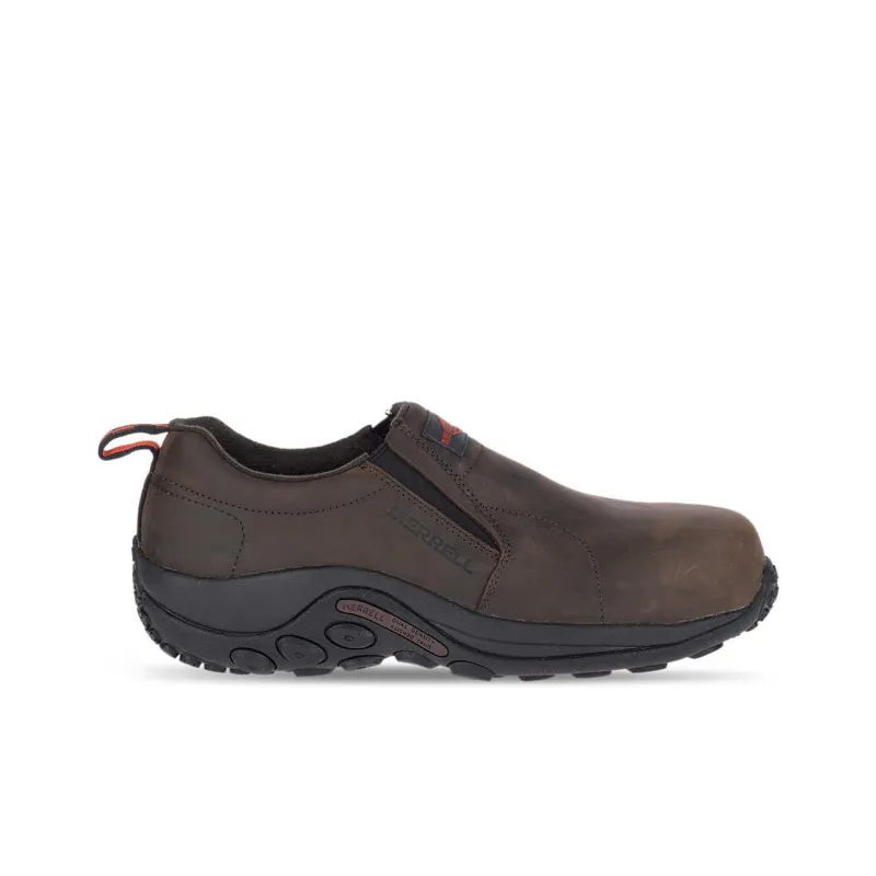 MERRELL Jungle Moc Anti-Slip Wear-Resistant Low-Top Casual Shoes Men's Dark Brown Loose Fit-1