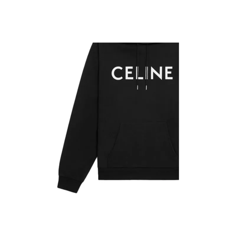 CELINE Loose Hoodie In Cotton Fleece-5