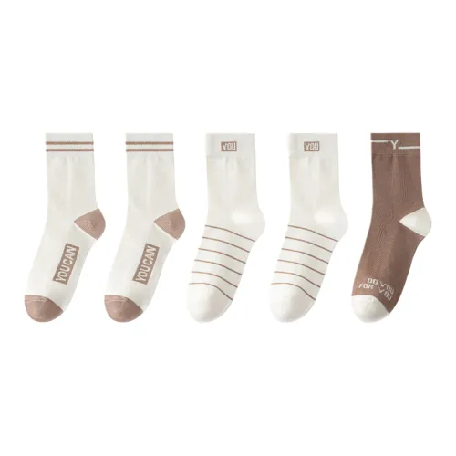 Lan Miao Mid Calf Socks Men's 5 Pack