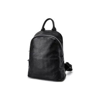 Ace Paul Top Grain Cow Leather Backpack Regular Women's Black