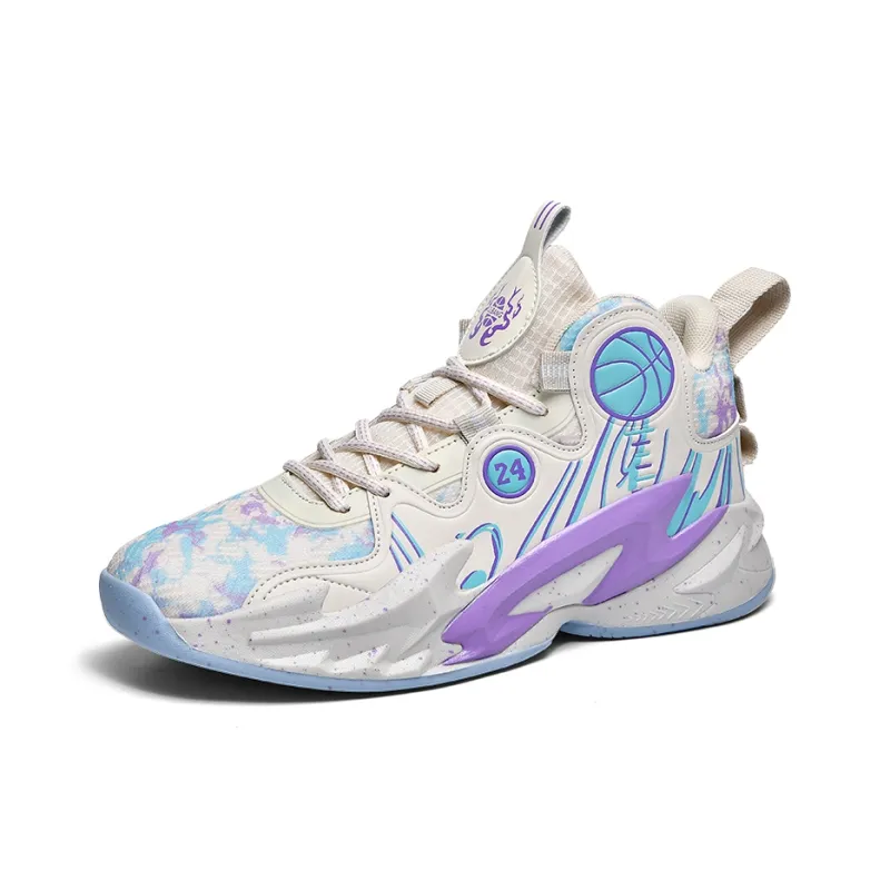 Black tailed Deer Slip Resistant, Abrasion Resistant, Breathable Mid Top Basketball Shoes Unisex-7
