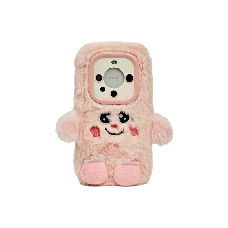 Wei Xin Plush Material Plush Quirky Expression Phone Cases Compatible With Huawei Mate 40/50/60/60 Pro/Pure 70/70 Pro+-4