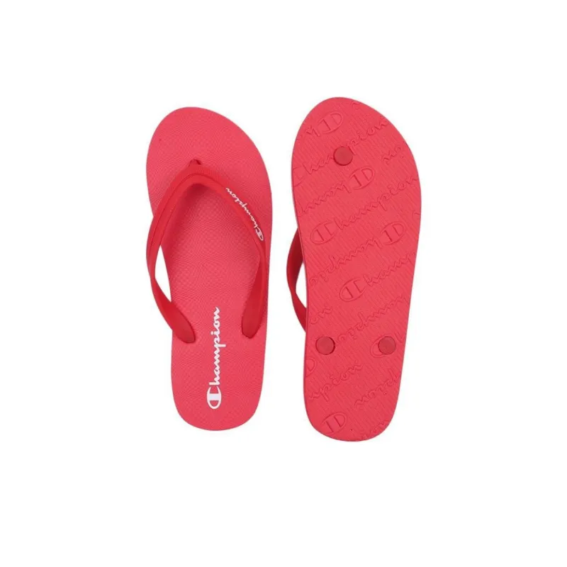 Champion Rubber Sole Abrasion-Resistant Flip Flops Men's Red-6