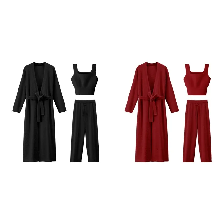 LUCKMEEY Sleep Robe Pajama Set Women's-12