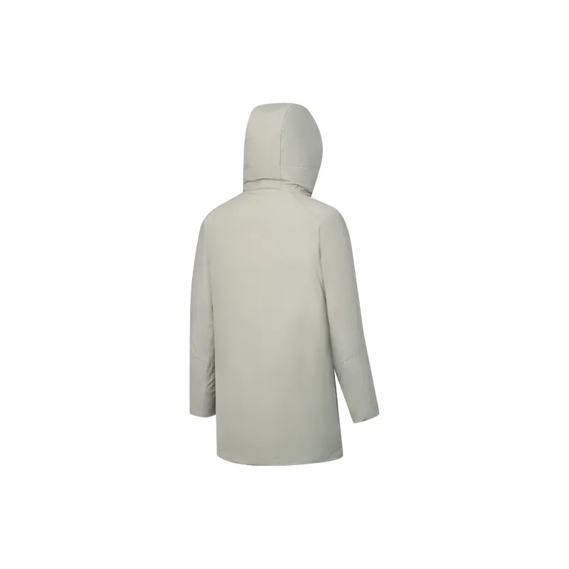 Saucony Down Jacket Men's Light Gray Yellow Khaki-1