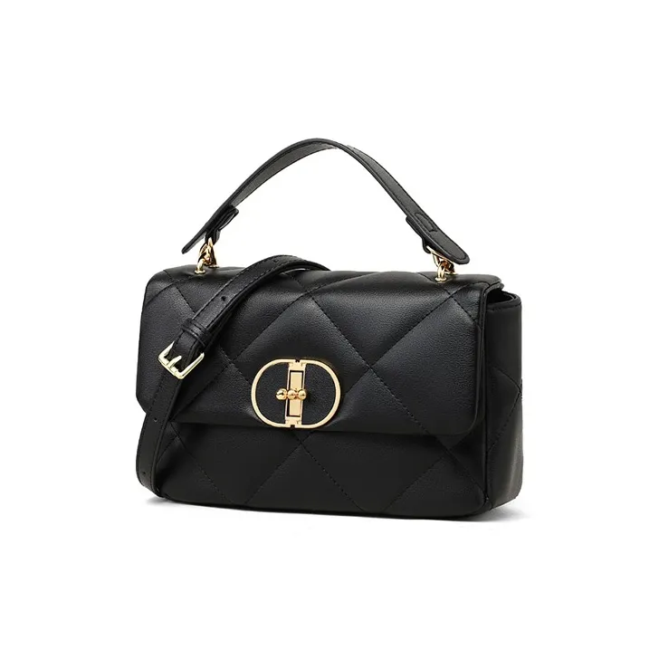 MILLIE'S Cow Leather Handbag Shoulder Bag Crossbody Bag Regular Women's Black-3