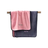 Black Frame Leather Pink, Haze Blue