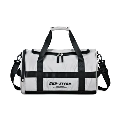 ZUOFEIFAN Fabric Fitness Sports Training Crossbody Bag Medium Size Unisex Black Gray