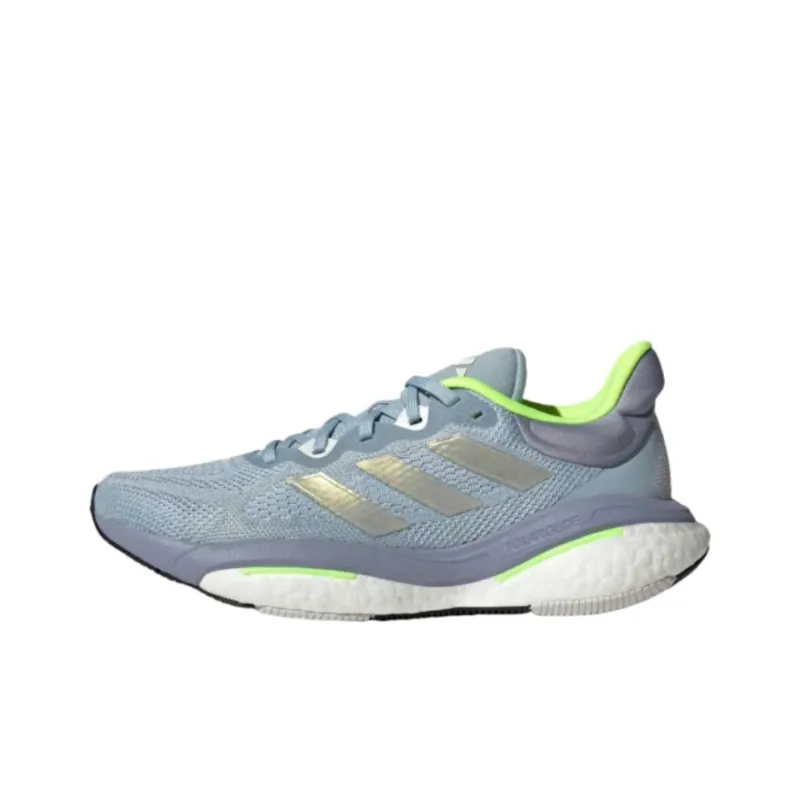 Adidas Solar Glide 6 Anti Slip Wear Resistant Low Top Running Shoes Women's Gray-0