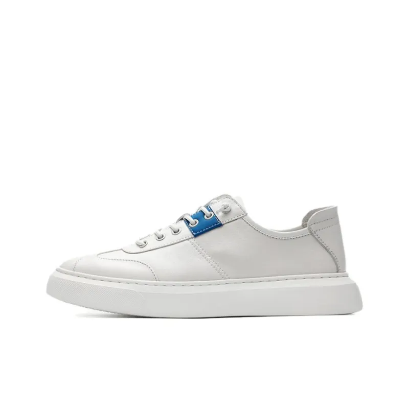 Walker Shop Low Top Skateboard Shoes Men's White-0
