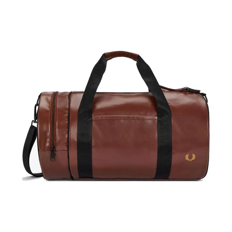FRED PERRY Artificial Leather One Shoulder Crossbody Portable Travel Bag Regular Men's Whiskey Brown-0