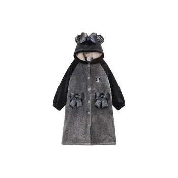 GUKOO x Disney Bath Robes Women's Light Heather Gray