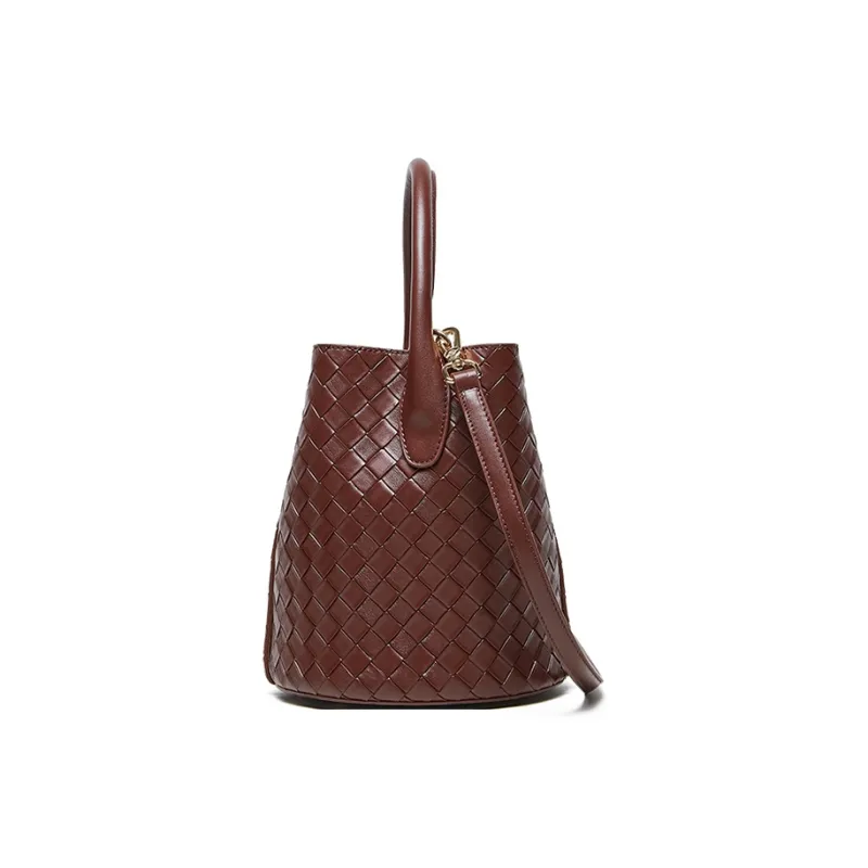 Carnival Keep Cow Leather Bucket Bag, Shoulder Bag, Handbag Regular Women's Multicolor-2