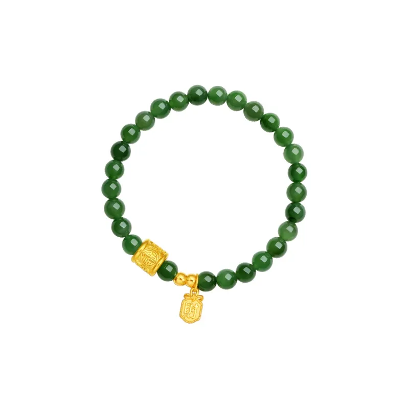 ZHOU LIU FU Hetian Jade Bracelets Jasper Women's-1