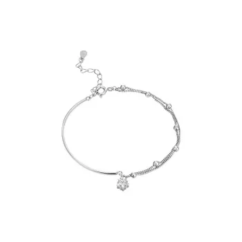 KING OF BLING 925 Sterling Silver With Zircon Bracelets Women's