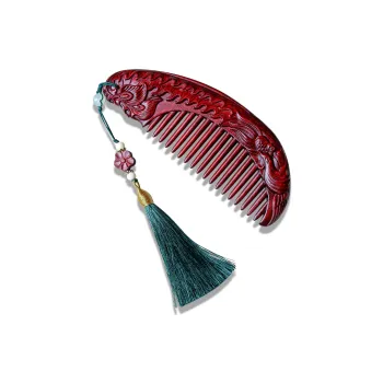 Xianyou Red Rosewood Wooden Comb Unisex