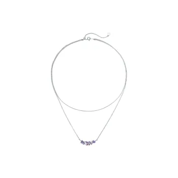 BABYBEI 925 Sterling Silver Shell Pearl Double Layer Fairy Snake Bone Unique Designer Necklaces Women's