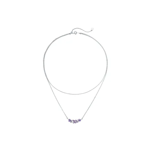 BABYBEI 925 Sterling Silver Shell Pearl Double Layer Fairy Snake Bone Unique Designer Necklaces Women's