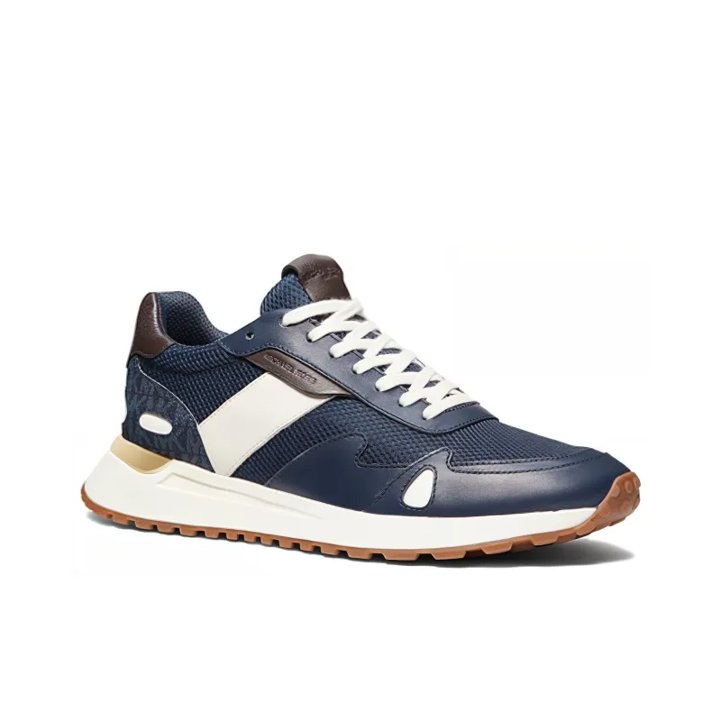 MICHAEL KORS Miles Breathable Low Top Casual Shoes Men's Blue White-2