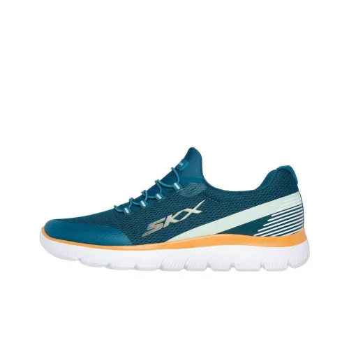 Skechers Summits Anti-Slip Wear-Resistant Low-Top Casual Shoes Men's Cyan