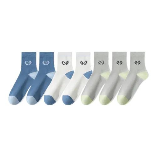 Lan Miao Mid Calf Socks Men's 7 Pack