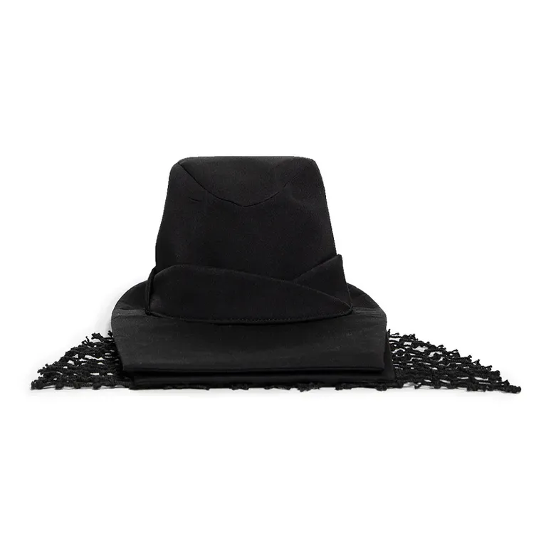 Yohji Yamamoto Layered Brim Runway Hat-0