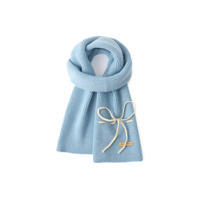 FREE RABBITⅡ Fall And Winter Warm Windproof Cold Resistant Knitted Fabric Yarn Scarf Unisex-2