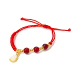 Gourd Fortune Bead Bracelet Red
