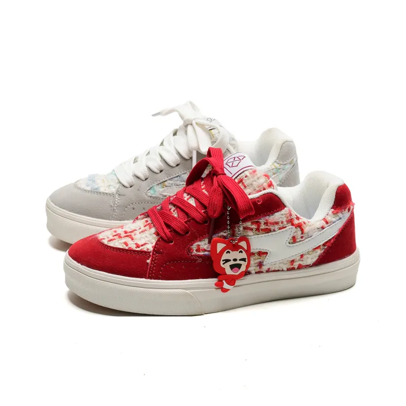 ALI THE FOX Slip Resistant, Abrasion Resistant, Lightweight, Breathable Low Top Skateboard Shoes Unisex-14