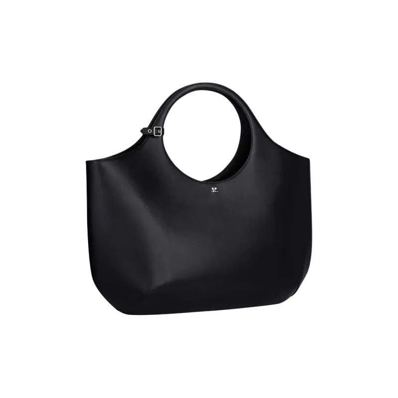 COURREGES Logo Plaque Large Holy Tote Bag-1