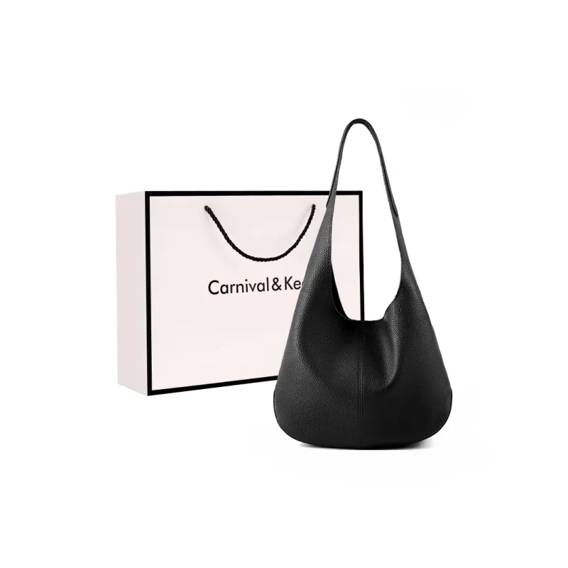 Carnival Keep Top Grain Cow Leather Tote Bag Shoulder Bag Handheld Bag Large Size Women's Multicolor-6