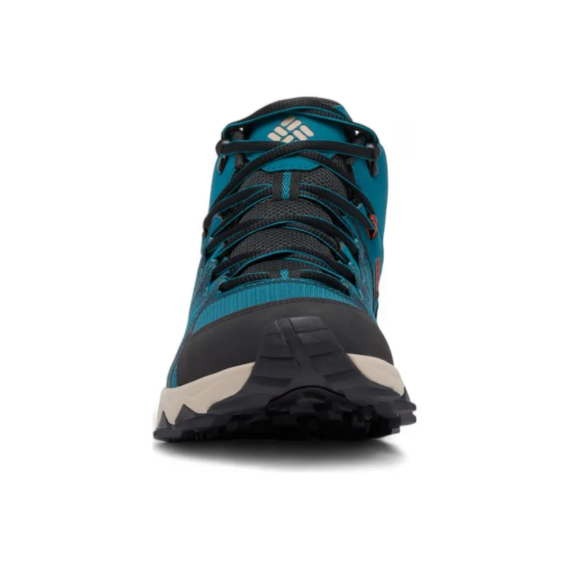 Columbia Anti Slip Wear Resistant High Top Hiking Shoes Men's Blue-2
