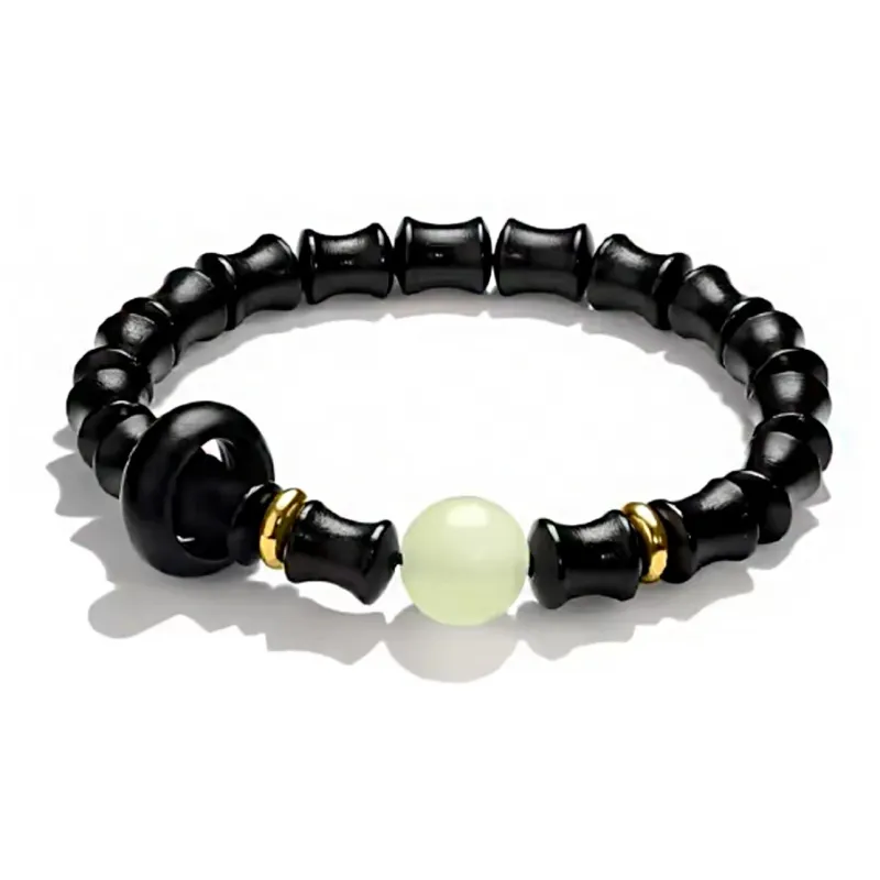 JIAFULAI Green Sandalwood Bracelets Unisex-3